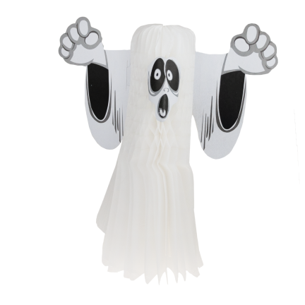HL8 DUCH ZAWIESZKA DEKORACJA NA HALLOWEEN WISZĄCY DUSZEK PAPIEROWY 3D