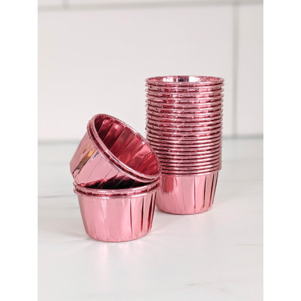 TG80292-4 PAPILOTKI DO MUFFINEK KUBECZKI FOREMKI NA BABECZKI 50szt. BŁYSZCZĄCE