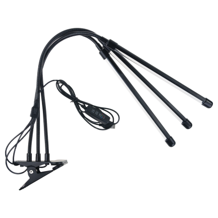 IM010 3 RAMIENNA LAMPA DO WZROSTU ROŚLIN DOŚWIETLANIA 60 LED TIMER + PILOT