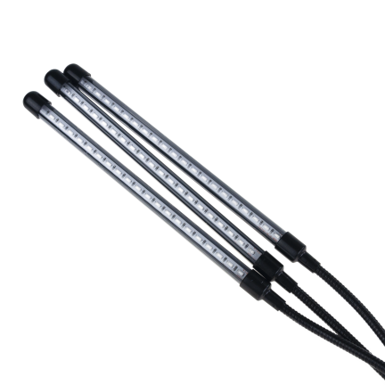 IM010 3 RAMIENNA LAMPA DO WZROSTU ROŚLIN DOŚWIETLANIA 60 LED TIMER + PILOT