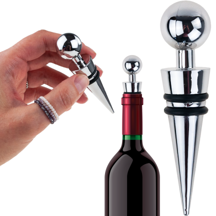 IM017 ZATYCZKA KOREK DO BUTELKI WINA BUTELEK PREMIUM WIELORAZOWY STAL DUŻY WINO
