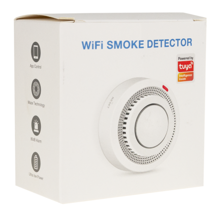 IM020 CZUJNIK DYMU DETEKTOR OGNIA WIFI ALARM BEZPRZEWODOWY CZUJKA TUYA