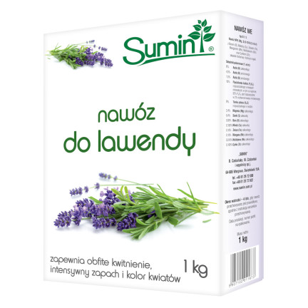 SUM13 Nawóz do lawendy, nawóz Sumin 1kg, obfite kwitnienie, bogaty skład, nawożenie lawenda