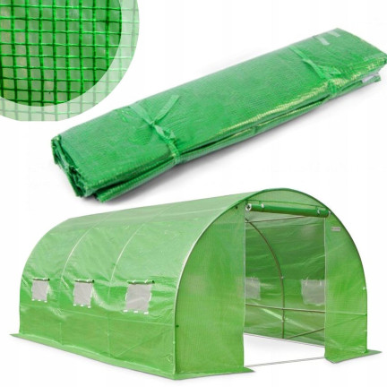 TG71371 FOLIA ZAMIENNA NA TUNEL FOLIOWY POSZYCIE SZKLARNIA ZIELONA 4X2,5M