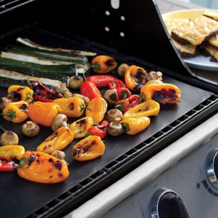 TD39 BBQ zestaw 10 mat grillowych, mata 40x33cm, maty na grilla do pieczenia wielorazowe
