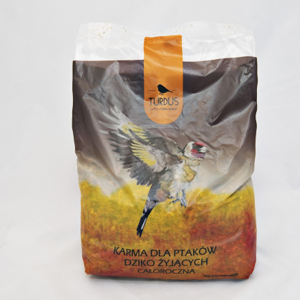 Mieszanka dla dzikich ptaków, karma całoroczna, ziarna zbóż, Turdus 1kg