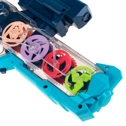KSL745036 PISTOLET Z EFEKTAMI GEAR TRYBIKI ZĘBATKI ŚWIATŁO DŹWIĘKOWY