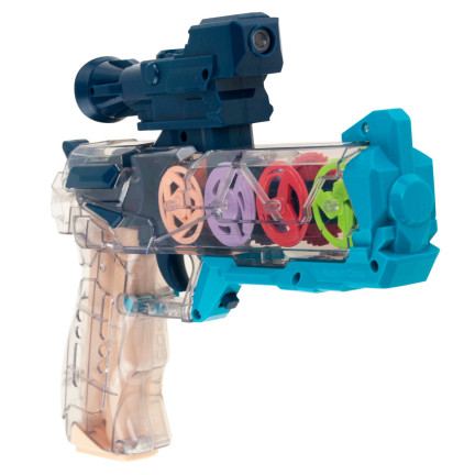 KSL745036 PISTOLET Z EFEKTAMI GEAR TRYBIKI ZĘBATKI ŚWIATŁO DŹWIĘKOWY