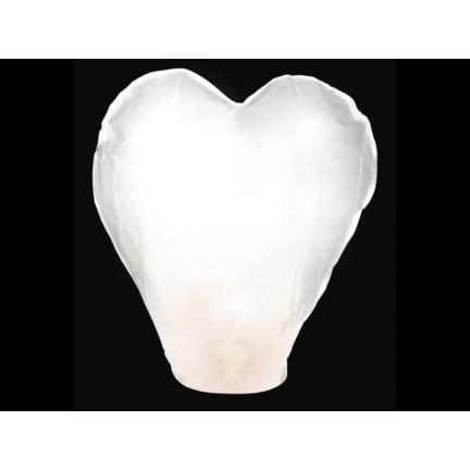 DD19 LAMPION SZCZĘŚCIA LAMPIONY latający SERCE ŚLUB WESELE