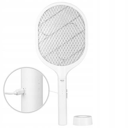 TG72942 ELEKTRYCZNA ŁAPKA NA MUCHY OSY lampa na KOMARY PALETKA OWADOBÓJCZA USB