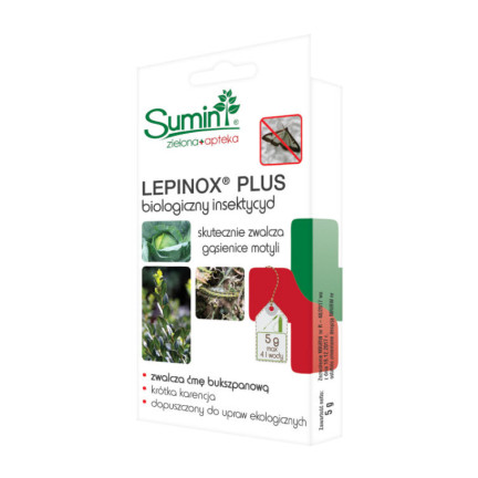 SUM31 Lepinox Plus, Środek owadobójczy, zwalcza ćmę bukszpanową gąsienice, Sumin 5 g