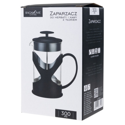 LUT1496 ZAPARZACZ DO KAWY HERBATY ZIÓŁ DZBANEK Z ZAPARZACZEM 300ML