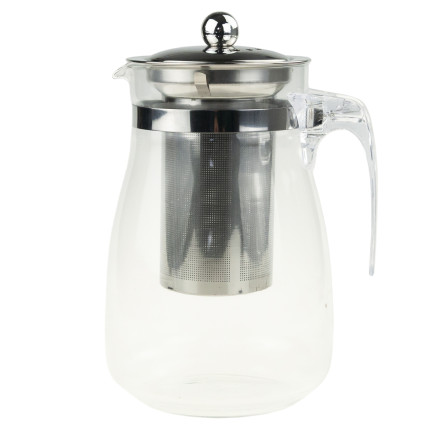 LUT1557 DZBANEK ŻAROODPORNY Z ZAPARZACZEM METALOWĄ POKRYWKĄ 900ML