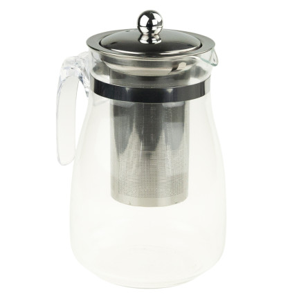 LUT1557 DZBANEK ŻAROODPORNY Z ZAPARZACZEM METALOWĄ POKRYWKĄ 900ML