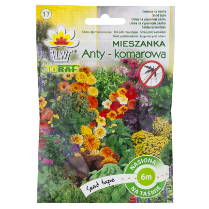 M8964 MIESZANKA ANTYKOMAROWA TAŚMA 6M NASIONA NA TAŚMIE ODSTRASZA KOMARY