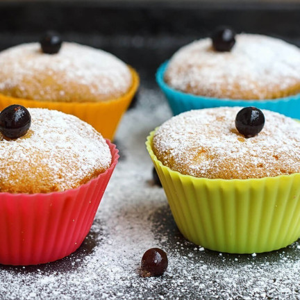 DD47 FOREMKI SILIKONOWE FORMY DO BABECZKEK MUFFINY ZESTAW 12 SZT DO PIECZENINA