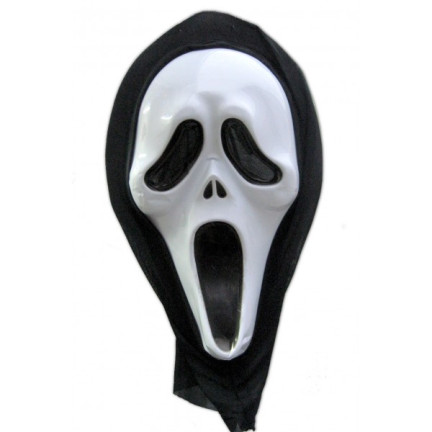 BM5 MASKA KRZYK Z KAPTUREM MASKI SCREAM HALLOWEEN