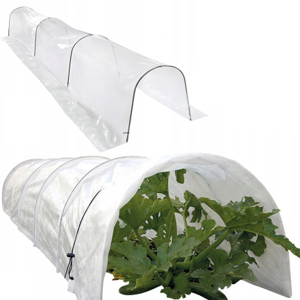 EVA5900 MINI SZKLARNIA OGRODOWA TUNEL FOLIOWY FOLIAK DO UPRAWY ROŚLIN na grządke 1,8x6M