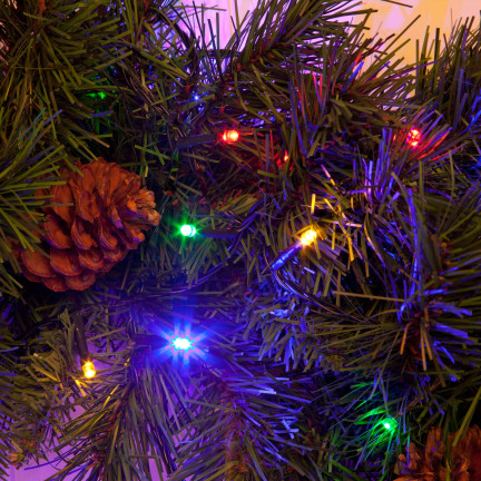LM100 LAMPKI CHOINKOWE 100 LED MULTIKOLOR 8 TRYBÓW ŚWIECENIA NA CHOINKĘ