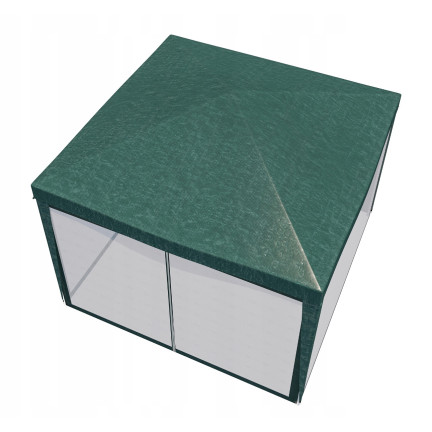 TG77594-1 NAMIOT OGRODOWY PAWILON HANDLOWY 3X3M Z MOSKITIERĄ ALTANA DO OGRODU NA TARAS