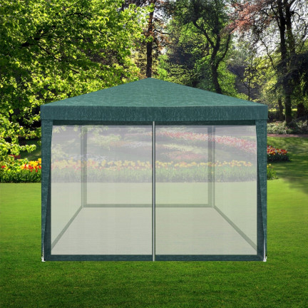 TG77594-1 NAMIOT OGRODOWY PAWILON HANDLOWY 3X3M Z MOSKITIERĄ ALTANA DO OGRODU NA TARAS