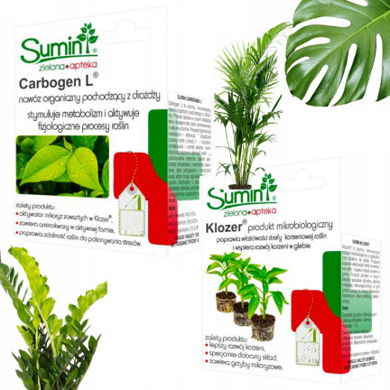 SUM34 KLOZER & CARBOGEN L, Sumin ekologiczny dwupak na szkodniki, zestaw do upraw 2x20ml