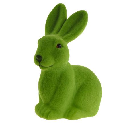 TG63605-8 ZAJĄC ZAJĄCZEK WELUROWY KRÓLIK WIELKANOCNY OZDOBA NA STROIK DUŻY 15,5cm