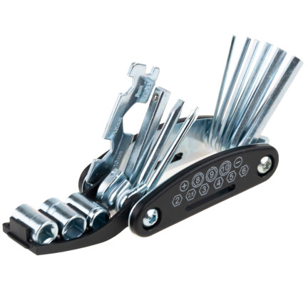 NN19 ZESTAW KLUCZY NARZĘDZI ROWEROWYCH MULTITOOL 16W1 IMBUSY ŚRUBOKRĘTY KLUCZE