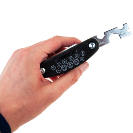NN19 ZESTAW KLUCZY NARZĘDZI ROWEROWYCH MULTITOOL 16W1 IMBUSY ŚRUBOKRĘTY KLUCZE