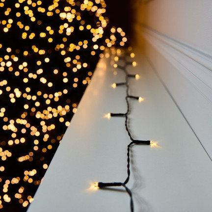 LC100 LAMPKI CHOINKOWE 100LED BIAŁY CIEPŁY WEWNĘTRZNE ŚWIATEŁKA NA CHOINKĘ