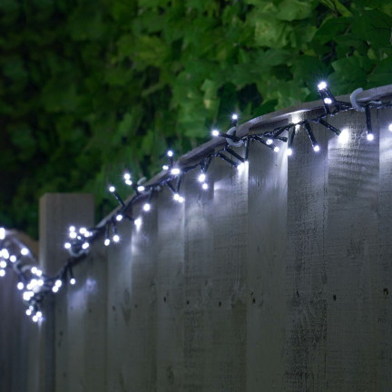 Lampki led 500l, zimne białe, choinkowe, świąteczne, wewnętrzne, zewnętrzne, 3+25m