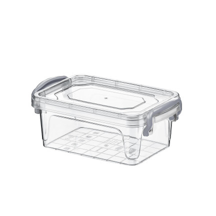 HOB021046 POJEMNIK LUNCHBOX DO ŻYWNOŚCI 0,3l Z KLIPSEM PUDEŁKO PROSTOKĄTNE do zmywarki