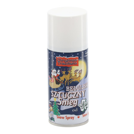 ARP0701 SZTUCZNY ŚNIEG W SPRAYU BELGIJSKI 150ML ORYGINALNY SZRON NA OKNO CHOINKĘ