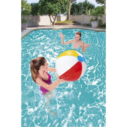 31021 DMUCHANA PIŁKA PLAŻOWA OGRODOWA W PASKI DUŻA BESTWAY 51CM