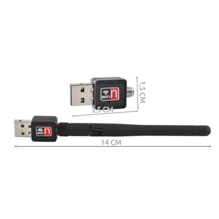 TV69 KARTA WiFi WLAN USB ODKRĘCANA ANTENA 300MBps