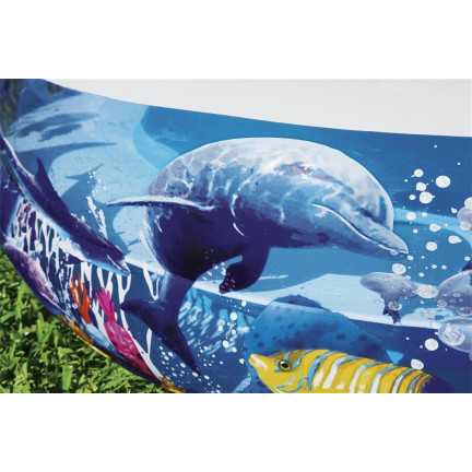 54118 DUŻY BASEN BASENIK DMUCHANY DLA DZIECKA OGRODOWY 262x157 BESTWAY RYBKI