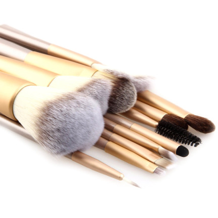 UR98B PĘDZLE DO MAKIJAŻU ZESTAW MAKEUP 18 SZTUK + ETUI