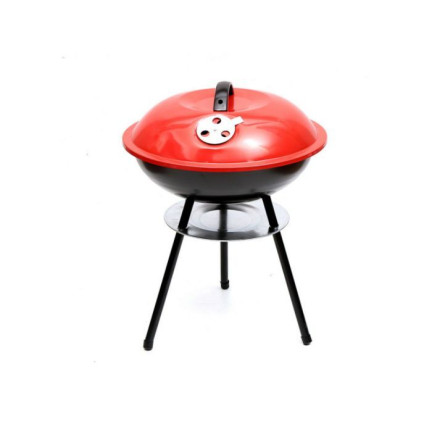 TG71417 Grill węglowy na brykiet, gril przenośny z pokrywą, popielnik