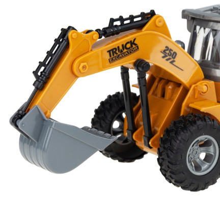 TG67275 KOPARKA NA PILOTA RC Z PILOTEM STEROWANA + ZNAKI