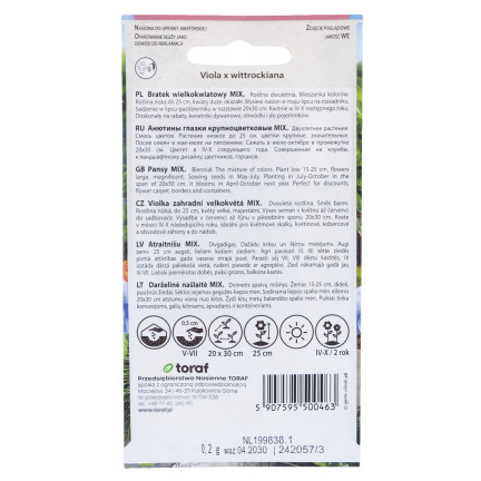 R0463 BRATEK WIELKOKWIATOWY MIX 0,2G NASIONA