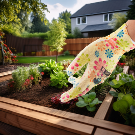RZ638 RĘKAWICE ROBOCZE OGRODNICZE RĘKAWICZKI OCHRONNE FLORID R. 7