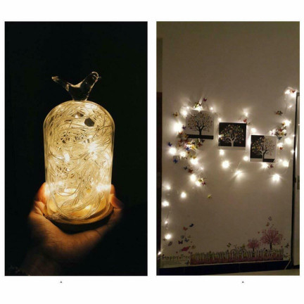KK83CB LAMPKI CHOINKOWE 40LED NA BATERIE AA ŚWIATŁO CIEPŁY BIAŁY