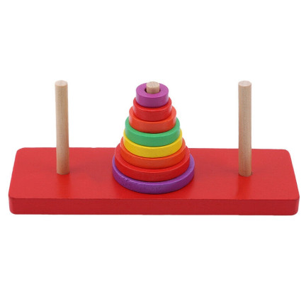 TG50053 KLOCKI DREWNIANE UKŁADANKA STOŻEK sorter piramida