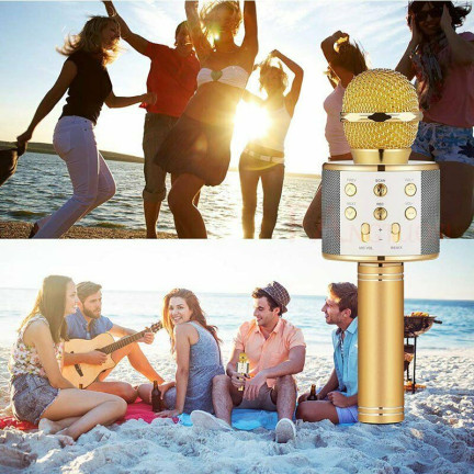 TG67276 MIKROFON BEZPRZEWODOWY KARAOKE DO ŚPIEWANIA BLUETOOTH GŁOŚNIK