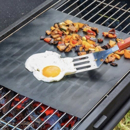 TD39 BBQ zestaw 10 mat grillowych, mata 40x33cm, maty na grilla do pieczenia wielorazowe