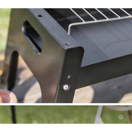 TG71420 GRILL SKŁADANY TURYSTYCZNY NA KEMPING BBQ PRZENOŚNY WĘGLOWY