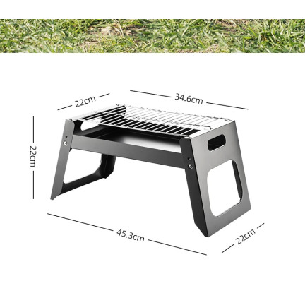 TG71420 GRILL SKŁADANY TURYSTYCZNY NA KEMPING BBQ PRZENOŚNY WĘGLOWY