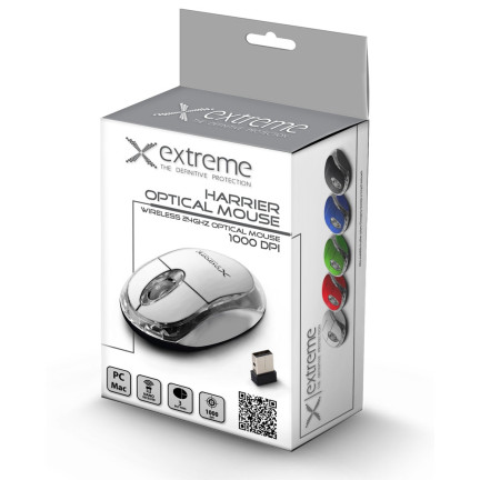 XM105W EXTREME MYSZ BEZPRZEWODOWA 2.4GHZ 3D OPTYCZNA USB HARRIER BIAŁA