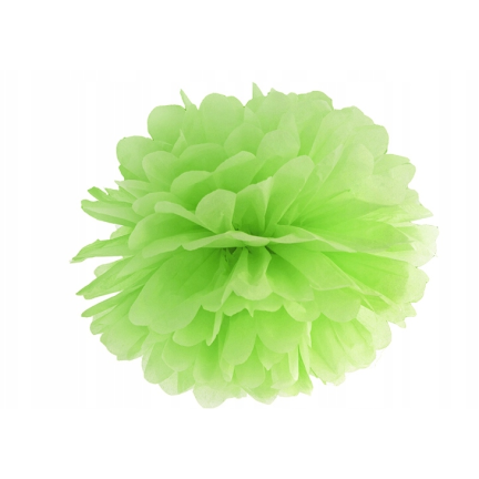 34907 POMPON bibułowy 15 cm biały dekoracja pompony