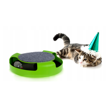 CAT0526 ZABAWKA DLA KOTA KÓŁKO Z MYSZKĄ DRAPAK MYSZKA 25CM